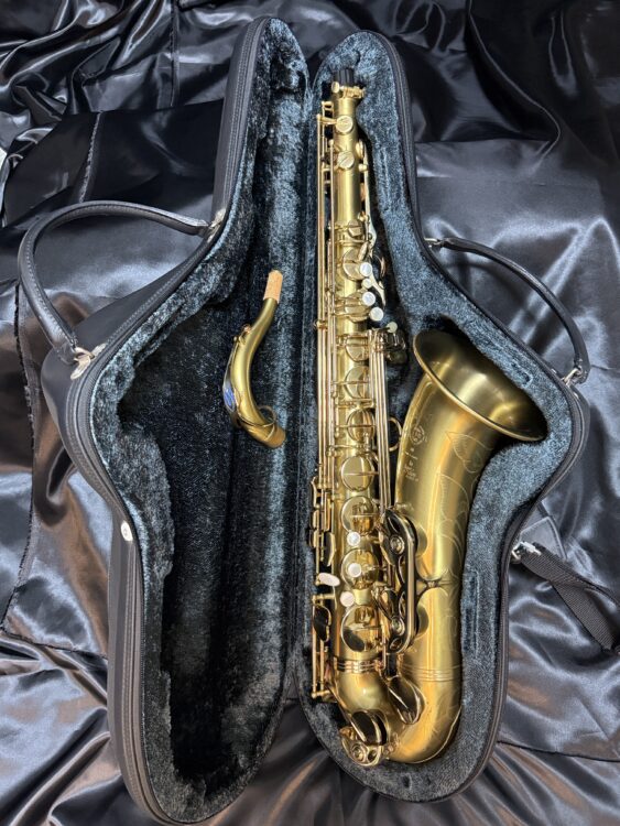 ネックはベルに緩衝材で包んで格納するタイプのケースです。