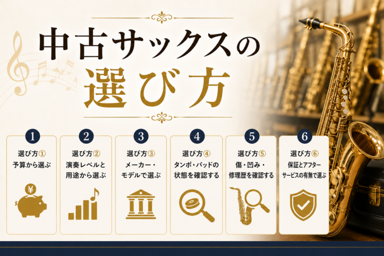 中古サックスの選び方