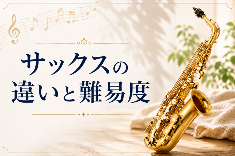サックスの違いと難易度
