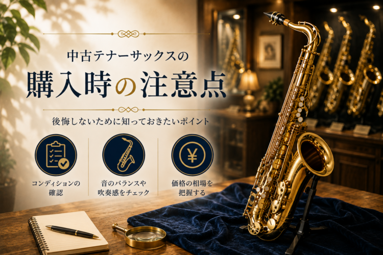 中古テナーサックスの購入時の注意点